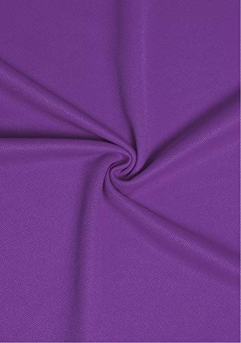 Clovery Sweat Evaporate Quickly Drying Short Sleeve Zipup Polo Shirt Purple S #TOP4