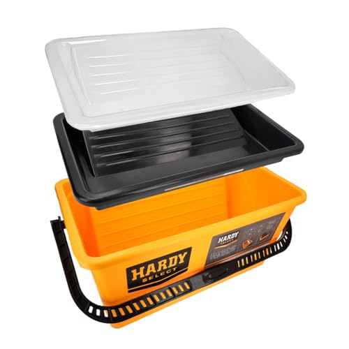 HARDY WORKING TOOLS 3in1-Set Eimer, Farbwanne und Einsatz für große Rollen