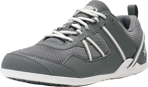Xero Shoes Men's Prio Barefoot Athletic Sneaker, Steel Gray, 11