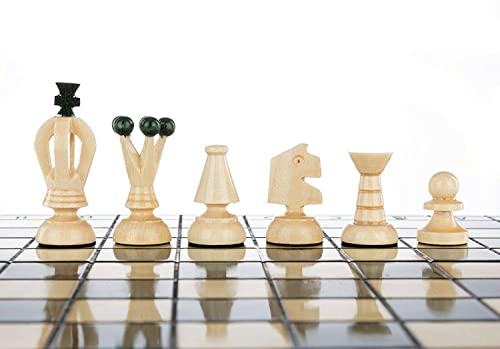 Juego de Ajedrez Muba Tablero y Piezas de Madera Plegable miniatura 4