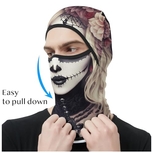 Image of Obacle Balaclava Face Mask Men Women for Sun Protection Motorcycle Fishing Raves