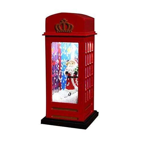 Preisvergleich Produktbild perfecti Weihnachtskerze Mit LED Dekoration, Musik Wasserlaterne Schneemänner Und Weihnachtsmann Für Weihnachtsdekoration, Beleuchtet Adventsschmuck