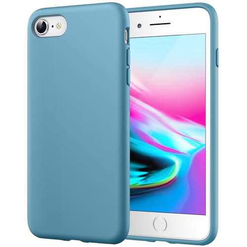 JETech Silicone Case for iPhone SE 3/2, iPhone 8/7, Cornflower by JETech - Used condition - US$7.79