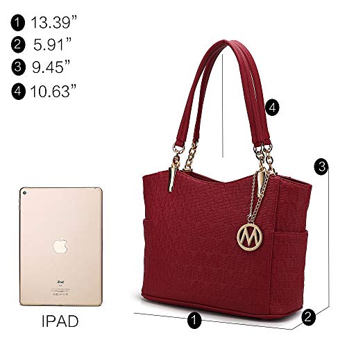 Mia-K-Collection-Shoulder-Handbag-for-Women-Vegan-Leather-Satchel-Tote-Bag-Top-Handle-Purse-Ladies-Pocketbook