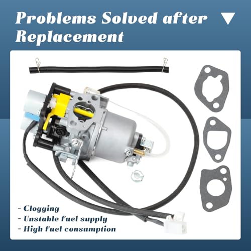 Huayi OEM Carburetor Compatible with Predator 5000 Watts Dual Fuel Inverter Generator 71367 70143 Carb Replacement with Gaskets Fuel Line by Esttlamer - Image 6