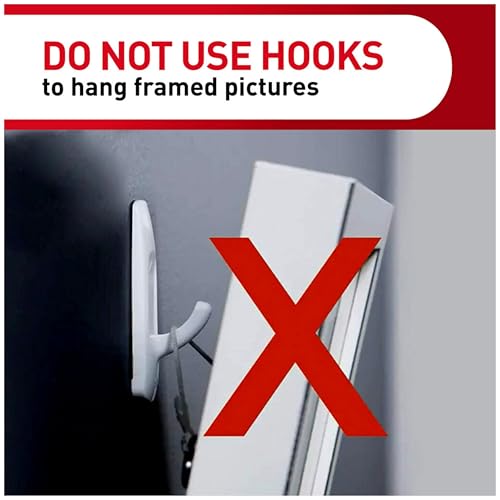 Command Large Utility Hook, Pack of 1 Hook and 2 Adhesive Strips, White - Damage Free Hanging - Holds up to 2.2kg