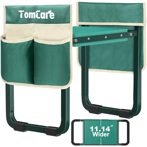 TomCare Garden Kneeler and Seat 11.14” Wider Larger Soft Kneeling