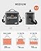 Soft-Sided Cooler Lunch Bag, 16 Can Portable Ice Chest Box, Waterproof, Leak-Proof, Insulated Lunch Box for Work, Beach, Drink, Travel, Camping, Picnic (Meidum, Dark Gray)