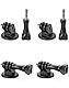 QWORK® 4X Stativ Adapter mit 4X Daumenschrauben, Kompatibel mit GoPro Session, GoPro Fusion, GoPro Hero, GoPro Max, DJI Osmo, SJCAM, Xiaomi Kameras