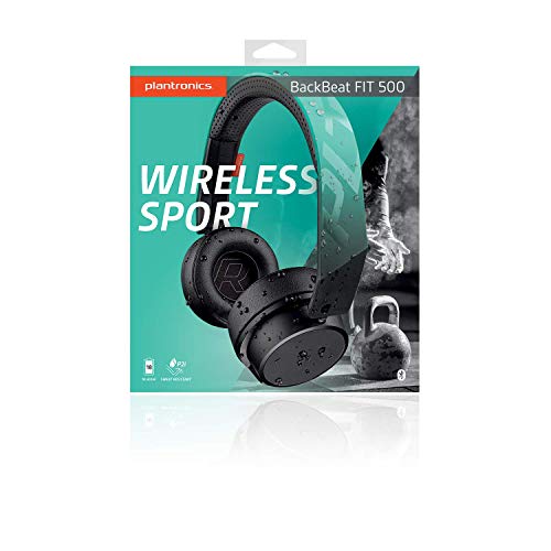Plantronics Backbeat Fit 500 On-Ear Sport Headphones, Wireless Headphones With Sweat-Resistant Nano-Coating Technology By P2I, Teal (Renewed) #TOP5