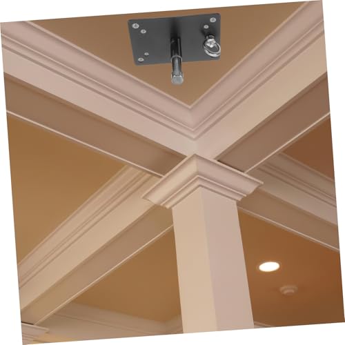 Image of HOMSFOU Heavy Duty Ceiling Mount Plate for Photography Light Support Bracket for Softboxes and Video Lighting Equipment Space-Saving Design for Studios and Home Use