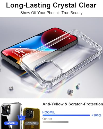 Image of HOOMIL Case for iPhone 14, Anti-Yellowing, Crystal Clear