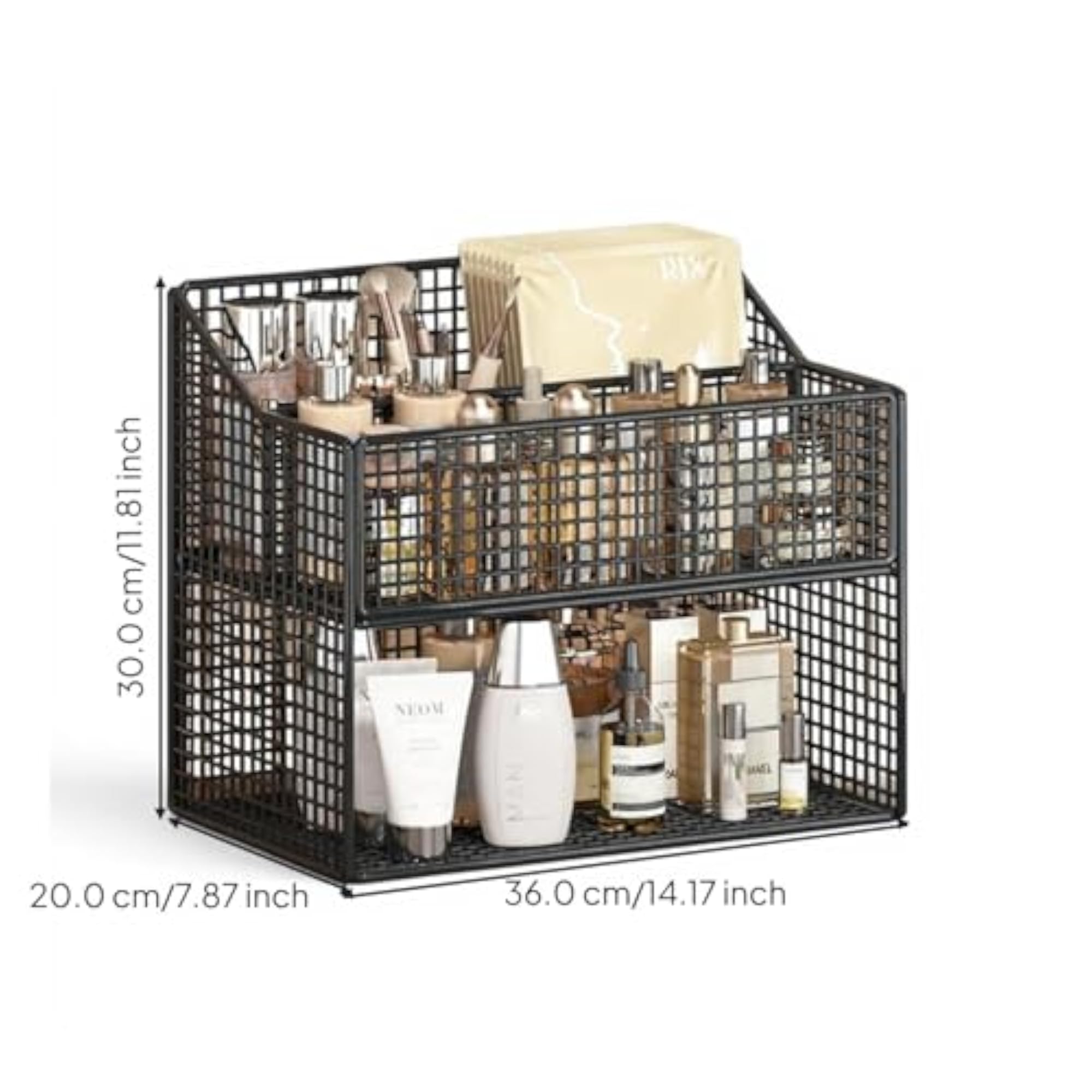 Large Capacity Makeup Organizer, Multi-Functional Design