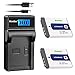 Kastar Battery (X2) & LCD Charger for Sony NP-BD1, NP-FD1, NPBD1 NPFD1 and Sony Cyber-shot DSC-G3, DSC-T2, DSC-T70, DSC-T75, DSC-T77, DSC-T90, DSC-T200, DSC-T300, DSC-T500, DSC-T700, DSC-T900, DSC-TX1