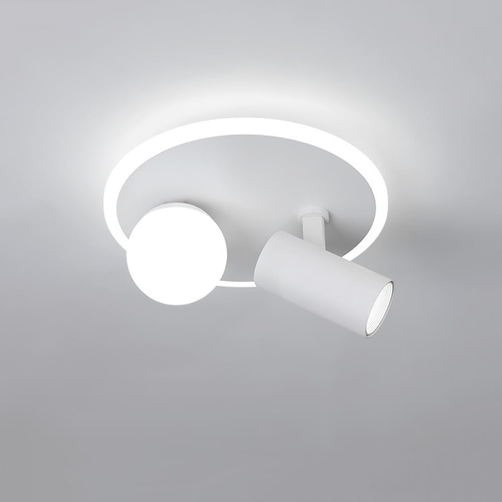 HXYSXHJUO Adjustable 20W LED Ceiling Spotlight Chandelier Light Fixture - 3 Color Modes for Bedroom, Living Room, Office, Hallway(White Light)