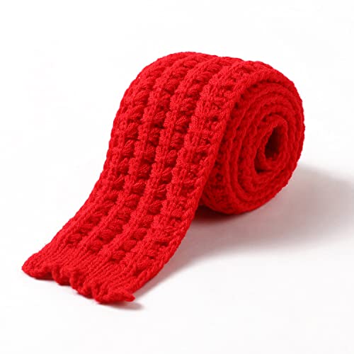 Kids Knitted Scarf Winter Fashion Solid Color Toddler Baby Warm Scarves Wrap Neck Warmer For Girls Boys Red #TOP2