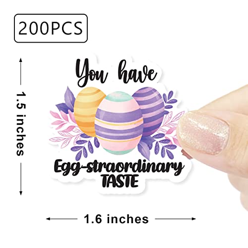 You Have Egg- Sraordinary Taste 200 Piece Easter Stickers,Cute Business Envelopes Stickers For Handmade Goods/Small Business Packages,Easter Theme Small Shop Business Stickers For Envelopes Seals #TOP1