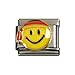 Produktbild Italian Charms Modul Smiley mit dreifarbigem Kopftuch (Deutschland) ...by Kult-Schmuck