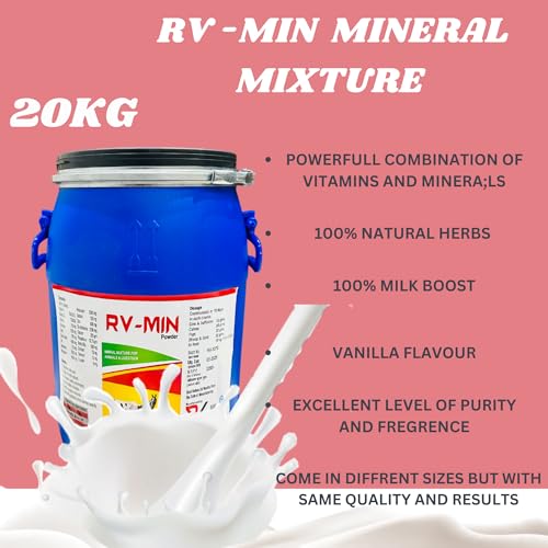 Image of RV MIN Mineral Mixture Pouch for Cow Milk Booster (20 kg Drum)