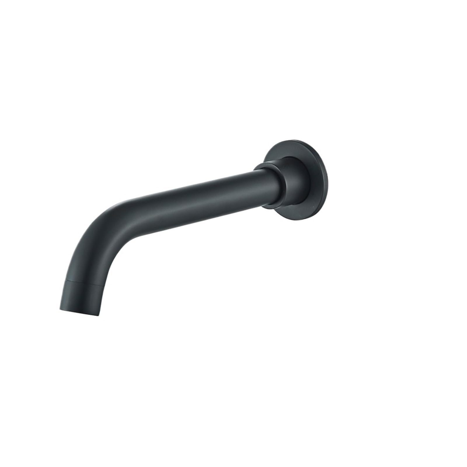 Wtaxbh One Color Outside Tap Brass Bath Tub Spout Faucet Accessory Brushed Wall Outlet Black Faucets Spouts Replacement(Black 21Cm)
