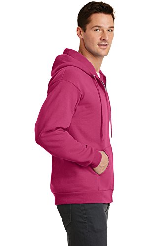Port & Company - Core Fleece Full-Zip Hooded Sweatshirt 2XL Sangria3