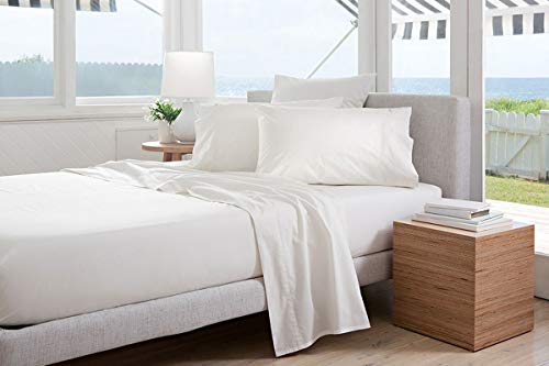Knit Jersey 100% Cotton 2 Twin Xl Fitted Bed Sheets (2-Pack) Soft And Comfy - Twin Extra Long, 15" Deep Pocket, 39" X 80" Great For Dorm Room, Hospital And Split King Dual Adjustable Beds (White) #TOP6