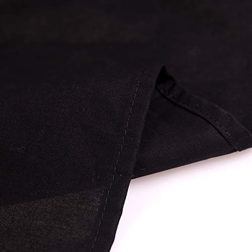 Gskaiwen 10X20Ft/3X6M Photo Studio 100 Percent Pure Cotton Muslin Collapsible Black Screen Backdrop Curtain Background For Photography, Video And Television (Stand Not Included) #TOP4