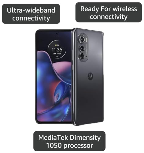 Image of Motorola Moto Edge 2022, 128GB + 6GB RAM, Mineral Gray - Unlocked (Renewed) | Unlocked