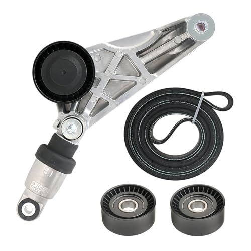 Drive Belt Kit with Belt Tensioner & Idler Pulleys Compatible ...