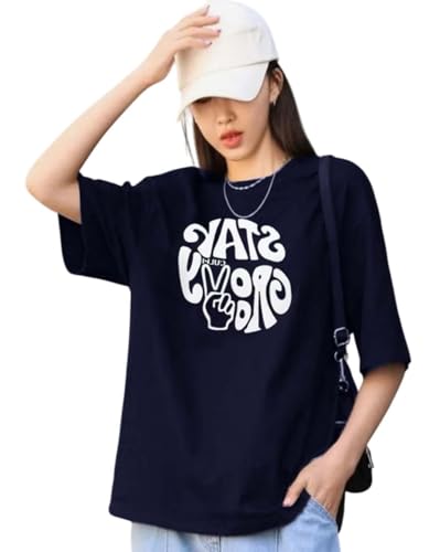 T-shirt pour femme élégant KOTTY haut moderne basique en coton stretch