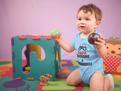 STAMPATEK Body Neonato Trattore Festa del Papà