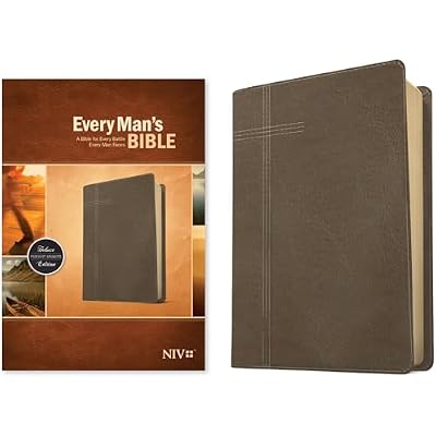 NIV Every Man's Bible, LeatherLike, Pursuit Granite