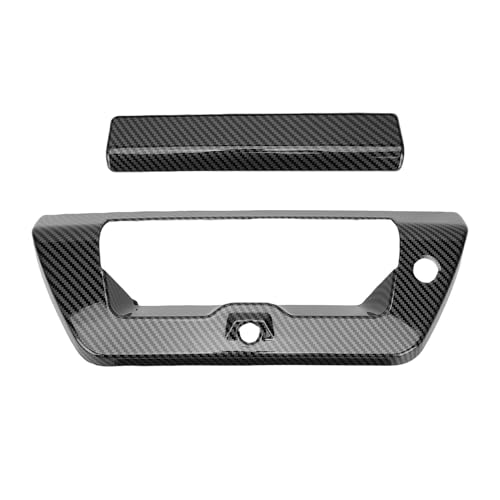 Generic Acessórios para Carro Adequados para 1500 2018-2022, Porta Traseira do Porta-malas, Maçaneta Externa, Tampa Traseira do -malas, Padrão de Fibra de Carbono,