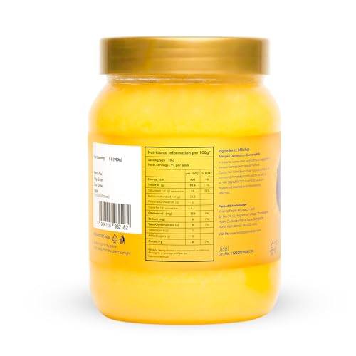 Image of Himalayan Natives A2 Gir Cow Ghee 1000 ml | 100% Pure and Natural | Grass-Fed Desi A2 Gir Cow Ghee | Helps Boost Immunity | Authentic Flavor and Natural Aroma