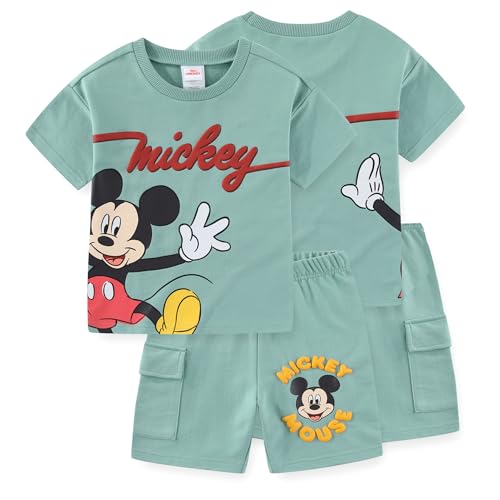 Image of Disney Mickey Mouse Boys Short Sleeve T-Shirt and Shorts Set for Toddler and Big Kids
