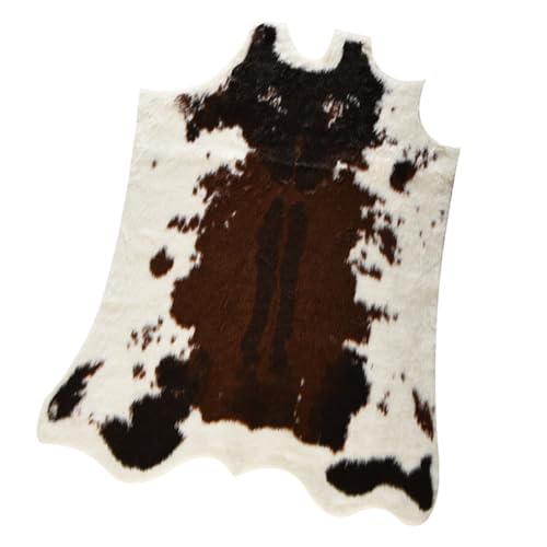 ABOOFAN Alfombra Cómoda y Multifuncional de Imitación de Negra Irregular de Acrílico y Poliéster, Moderna y Chic para y Comedor