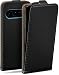 Produktbild moex Flip Case für Google Pixel 9 Pro Hülle klappbar mit 360 Grad Schutz, Handyhülle mit Displayschutz, PU Leder Handytasche Lederhülle, Flip Case Cover Klapphülle, Schwarz