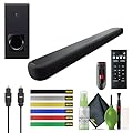 YAMAHA Audio YAS-209BL Sound Bar with Wireless Subwoofer, Built-in Bluetooth, and Alexa Voice Control, 2.1-Channel Soundbar System, Virtual 3D Surround Sound Bars for Tv