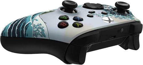 Image of Custom Controllerzz Wireless Controller for Microsoft Xbox Series X /S & Xbox One - Custom Soft Touch Feel - Custom Xbox Series X /S Controller (X /S Waves)