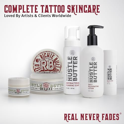 Hustle Butter Deluxe 218 Hustle Bubbles Tattoo Aftercare Tattoo Soap Antibacterial Soap To Clean New Tattoos & Piercings Essential Tattoo Supplies 7Oz thumb #6