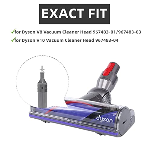 Jedeleos Roller Brush For Dyson V8 Vacuum Cleaner, Replacement Brush Bar Assembly, Compared To Part 967485-01 #TOP1