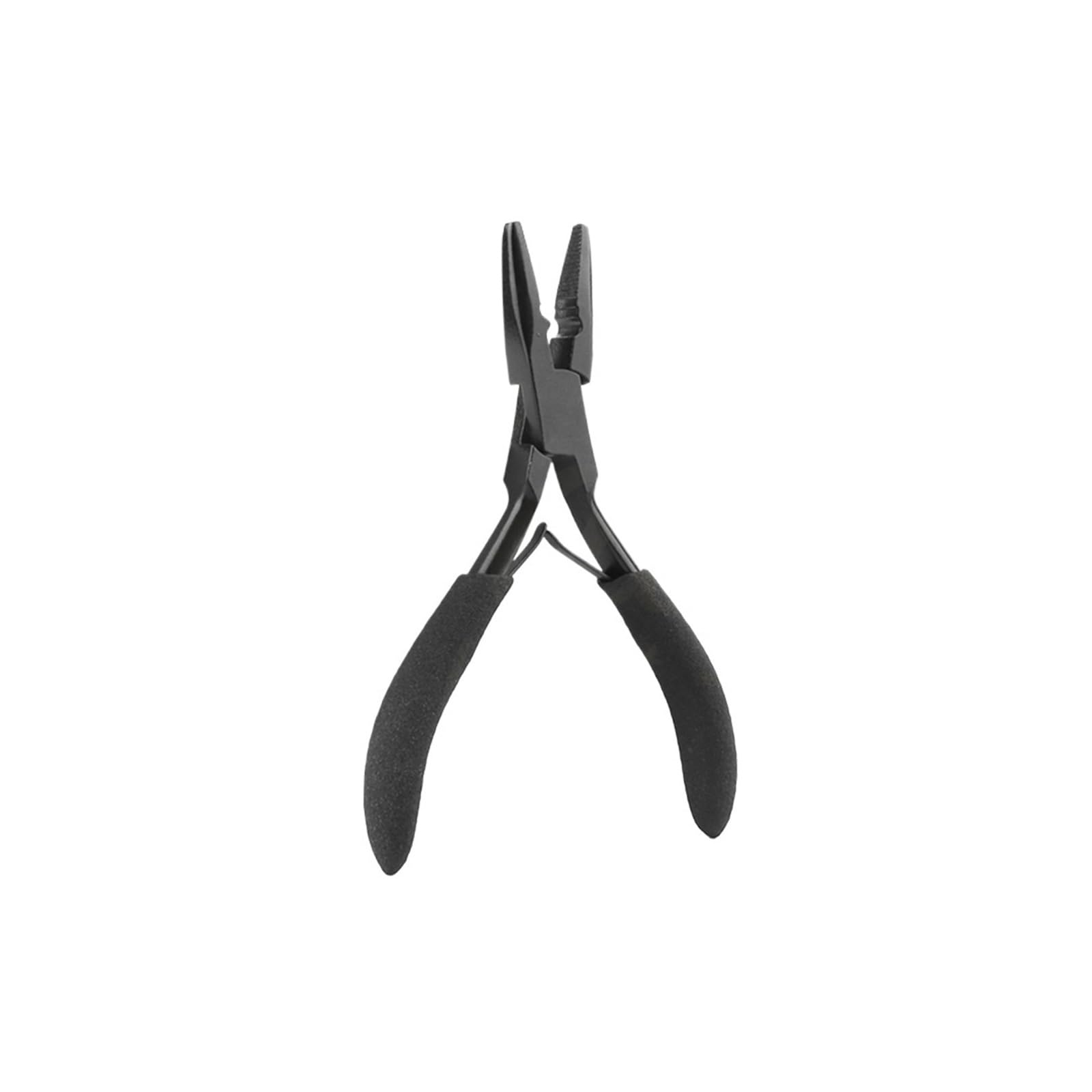 Hair Extension Pliers Hair Extension Pliers for Micro Rings Beads Closer Microlink Plier for Sewing Weft Extensions Feather(Black)
