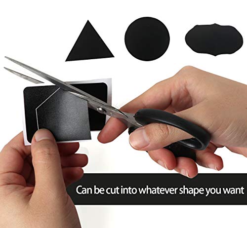 ilauke 150 Waterproof Chalkboard Labels Reusable Blackboard Stickers on a Roll for Jars, Canisters, Kilner Jars, Scrapbooking, 60 x 40 mm