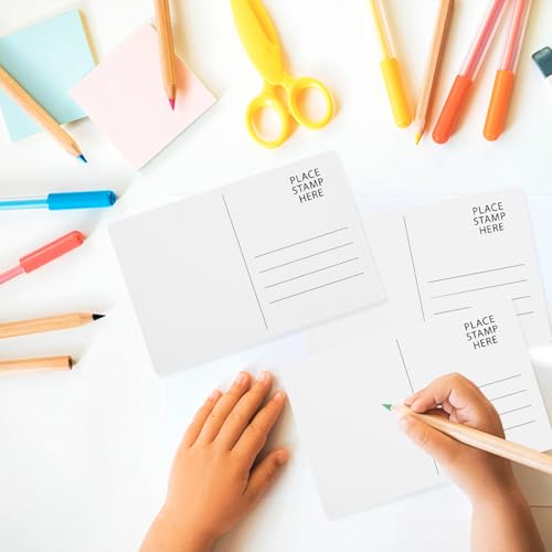 LOYORTY Cartões postais em aquarela de 10 x 15 cm, cartões postais em branco para correspondência, 6