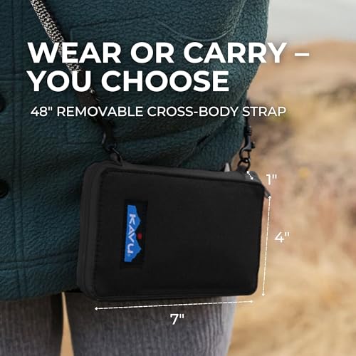 Image of KAVU Go Time Bi-Fold Crossbody Wallet with Rope Strap