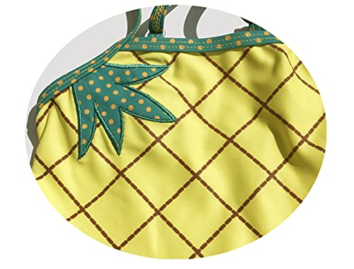 Baby Girls One Piece Swimsuit Yellow Swimwear Fruit Pineapple Bathing Suit Summer Beach Wear with Ruffle Butt3