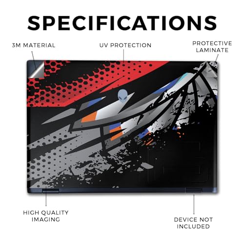 Image of Laptop Skin Compatible with Alienware M16 R2 (2024) - Blade Fan - Premium 3M Vinyl Protective Wrap Decal Cover - Easy to Apply | Crafted in The USA by MightySkins