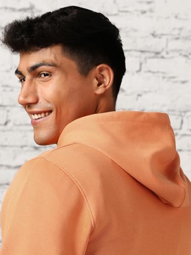 Image of Nobero Hoodies for Man | 280 GSM Rich Cotton Fleece Solid Hooded Full Sleeve Sweatshirt for Man | Stylish Casual Wear Winter Hoodies for Men