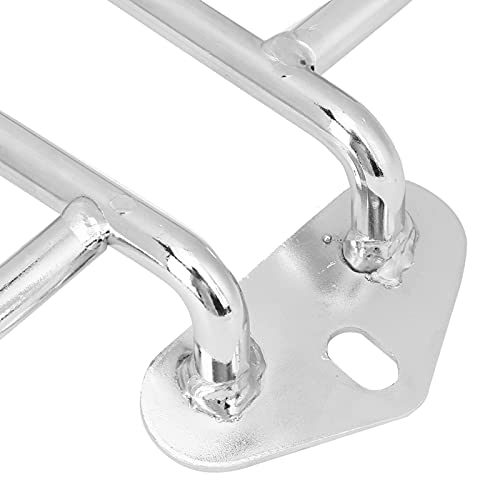 cersalt - Porte-Bagages Arrière de Moto 10.23 X 6.29in, pour Bricolage (Silver)