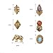 Shuning Women Boho Vintage Assorted Multiple Stud Earring 6 Pair Pack Sets with Card